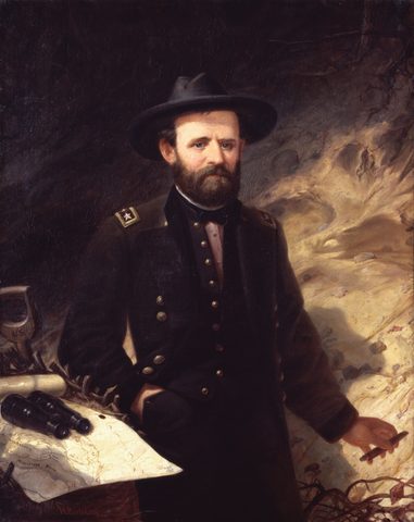 Ulysses S. Grant by Ole Peter Hansen Balling — large framed print