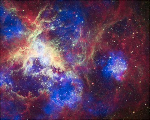Tarantula Nebula composite by NASA — large framed print