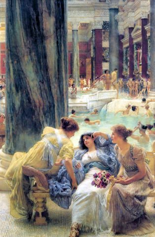 The Baths of Caracalla by Lawrence Alma-Tadema — large framed print