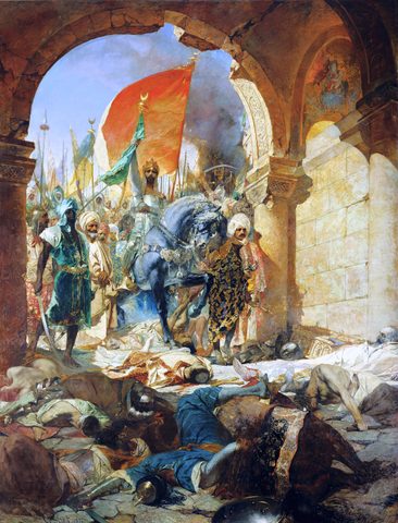 The Entry of Mahomet II into Constantinople by Benjamin-Constant — large framed print