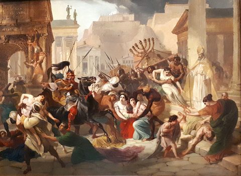 Genseric's Sack of Rome by Karl Bryullov — large framed print