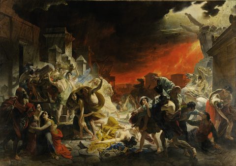 The Last Day of Pompeii by Karl Bryullov — large framed print