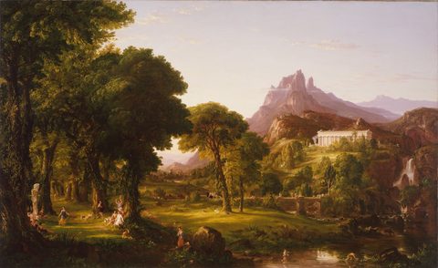 Dream of Arcadia by Thomas Cole — large framed print