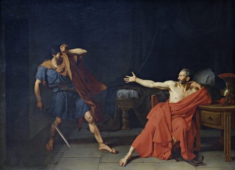 Marius Imprisoned at Minturnae by Jean-Germain Drouais — large framed print