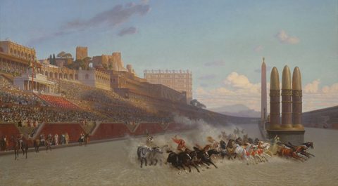 The Chariot Race by Jean-Léon Gérôme — large framed print
