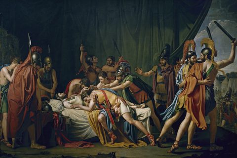 The Death of Viriathus, Chief of the Lusitanians by José de Madrazo — large framed print