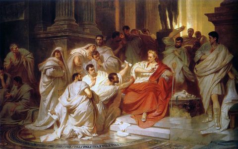 The Murder of Caesar by Karl von Piloty — large framed print
