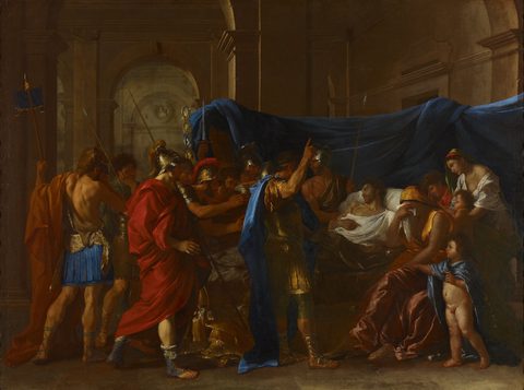 The Death of Germanicus by Nicolas Poussin — large framed print