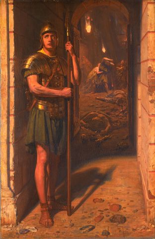 Faithful Unto Death by Edward Poynter — large framed print