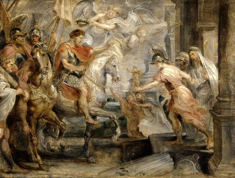 The Triumphal Entry of Constantine into Rome by Peter Paul Rubens — large framed print