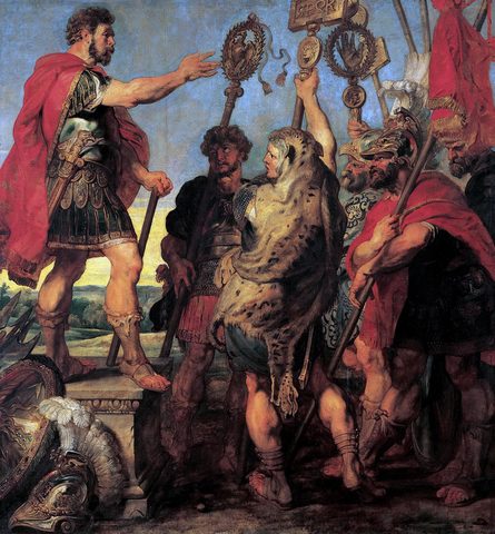 Decius Mus Relating His Dream by Peter Paul Rubens — large framed print