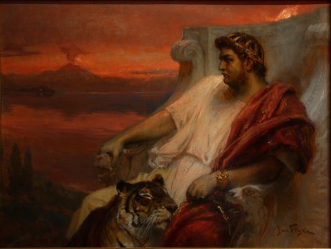 Nero at Baiae by Jan Styka — large framed print