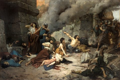 The Last Day of Numantia by Alejo Vera — large framed print