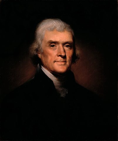 Thomas Jefferson by Rembrandt Peale — large framed print