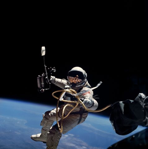 Edward White during Gemini 4 EVA by NASA / James McDivitt — large framed print