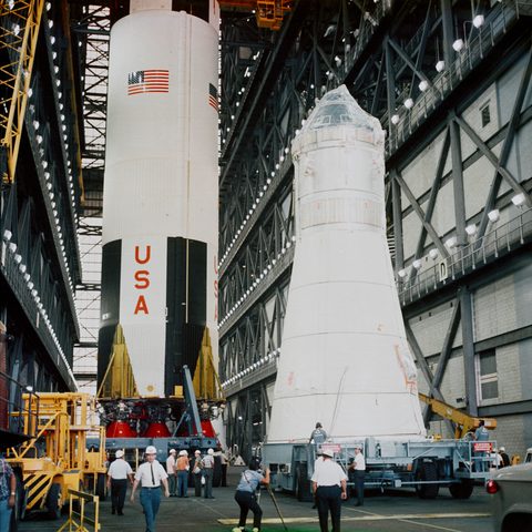 Apollo spacecraft arrive at the Cape by NASA — large framed print
