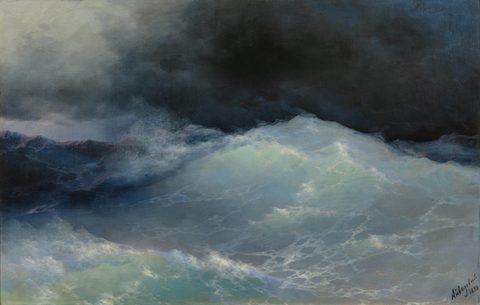 Swell on the High Sea by Ivan Aivazovsky — large framed print
