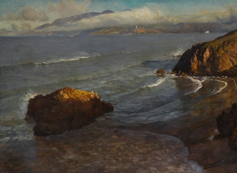 Entrance to the Golden Gate by Albert Bierstadt — large framed print