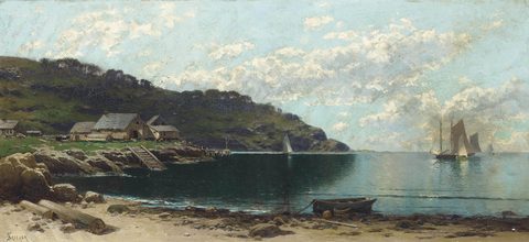 On the Coast of Maine by Alfred Thompson Bricher, 19th century, framed print