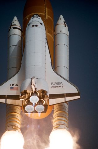 Launching of Shuttle Discovery STS 51-G by NASA — large framed print