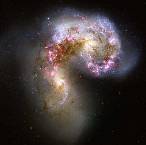 Antennae Galaxies by NASA / ESA / Hubble Heritage — large framed print
