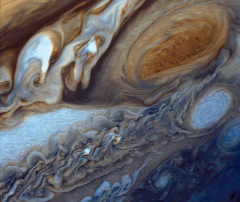 Jupiter from Voyager 1 by NASA / JPL — large framed print