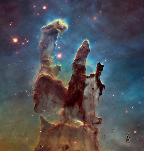 Pillars of Creation by NASA / ESA / Hubble — large framed print
