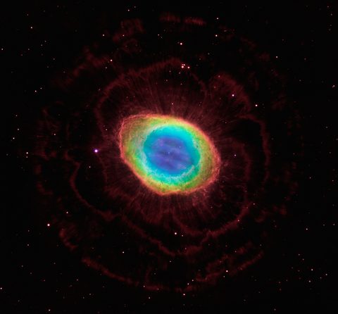Ring Nebula by NASA / ESA / Hubble — large framed print
