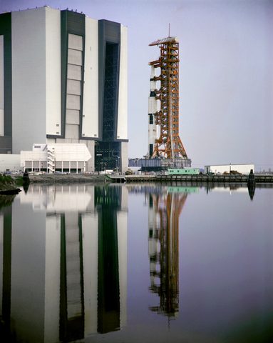 Saturn V rollout by NASA — large framed print