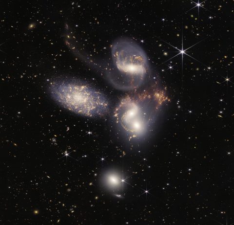 Stephan's Quintet by NASA / ESA / CSA / STScI — large framed print