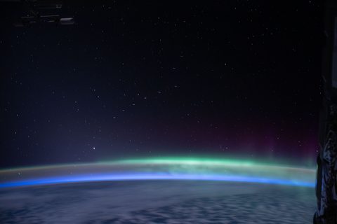 Starlink train by NASA / Expedition 62 — large framed print