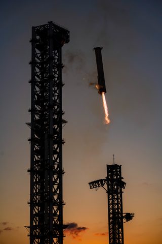 First Super Heavy catch by SpaceX — large framed print
