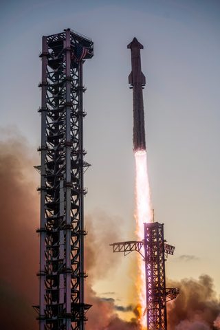 Flight 5 liftoff by SpaceX — large framed print