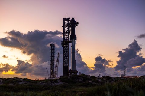 Flight 5 on the mount by SpaceX — large framed print