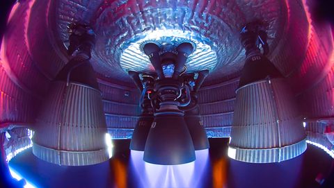 Starship V3 engine bay by SpaceX — large framed print