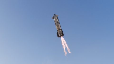 Starship V3 landing flip by SpaceX — large framed print