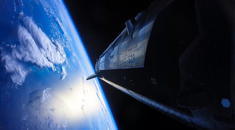 Starship V3 heat shield by SpaceX — large framed print