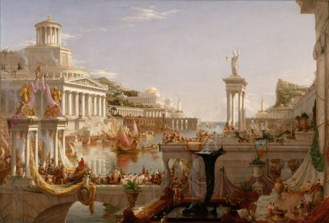 The Course of Empire: The Consummation of Empire by Thomas Cole — large framed print
