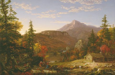 The Hunter's Return by Thomas Cole — large framed print
