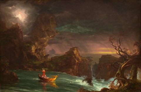 The Voyage of Life: Manhood by Thomas Cole — large framed print