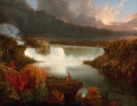 Distant View of Niagara Falls by Thomas Cole — large framed print