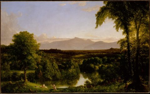 View on the Catskill, Early Autumn by Thomas Cole — large framed print