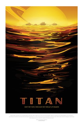 Visions of the Future: Titan by NASA/JPL-Caltech, 2016, framed print