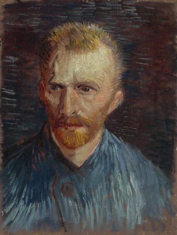 Self-Portrait by Vincent van Gogh, 1887, framed print