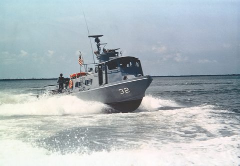 Swift boat by U.S. Navy — large framed print
