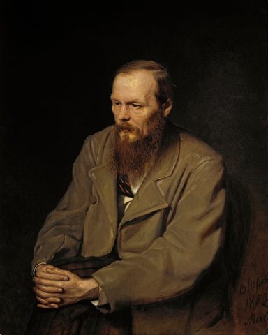 Portrait of Fyodor Dostoevsky by Vasily Perov, 1872, framed print