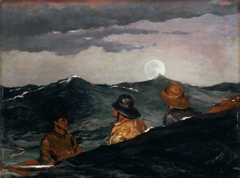 Kissing the Moon by Winslow Homer — large framed print