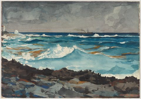 Shore and Surf, Nassau by Winslow Homer — large framed print