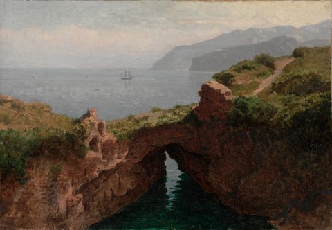 Natural Bridge, Sorrento by William Stanley Haseltine — large framed print