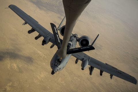 A-10 over Afghanistan by U.S. Air Force — large framed print